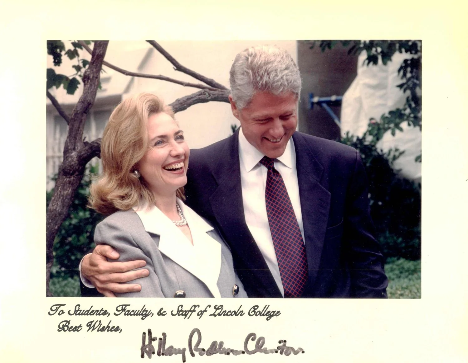 A signed presidential photograph from the Letters from the Presidents collection.